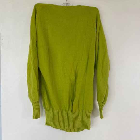 Lafayette 148 Lime Green Cowl neck knitted top - Picture 5 of 8